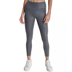 DKNY Sport Women's High-Rise 7/8 Workout Leggings Turbulence L